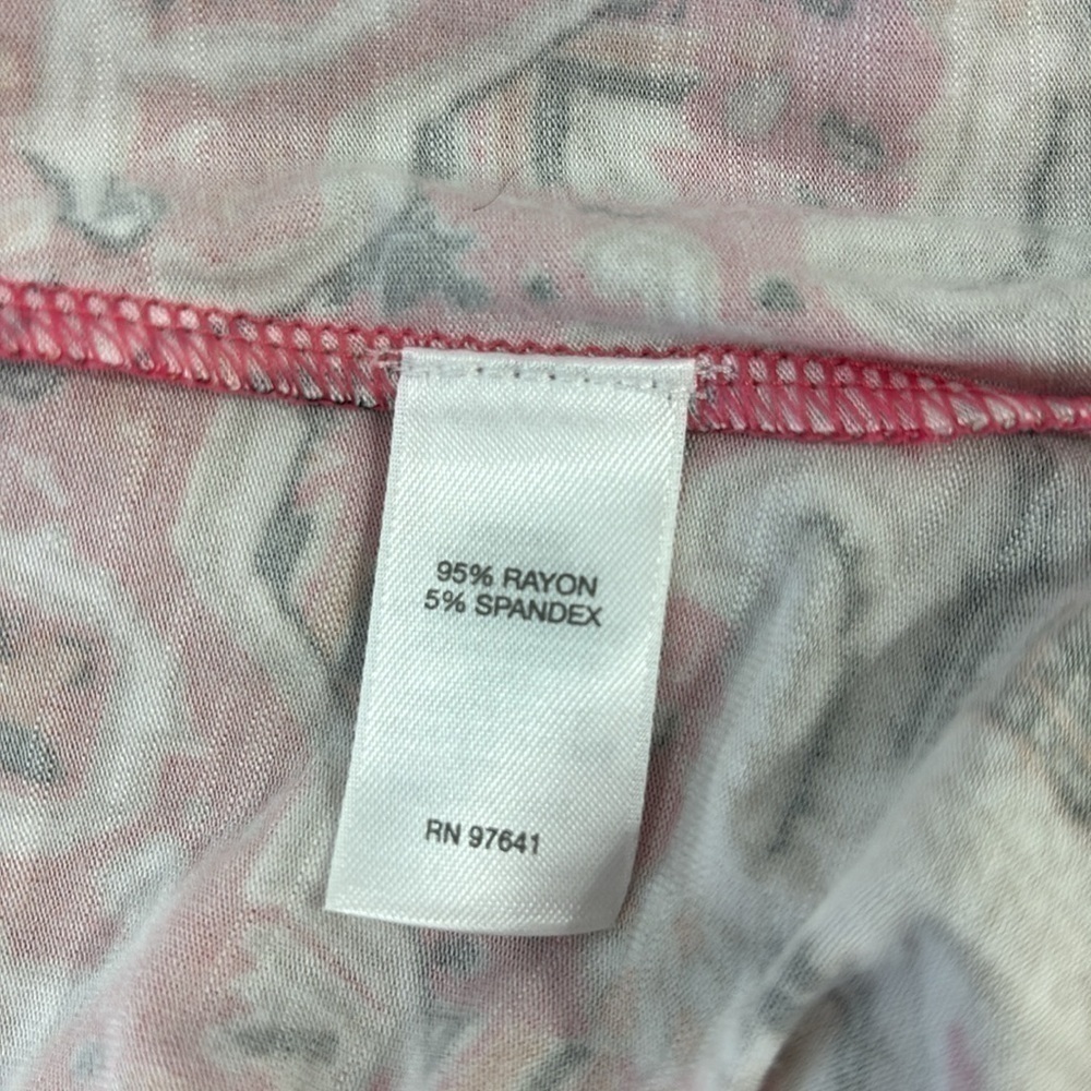J.Jill Watermelon pink and orange patterned Maxi skirt Size XS - Picture 6 of 6